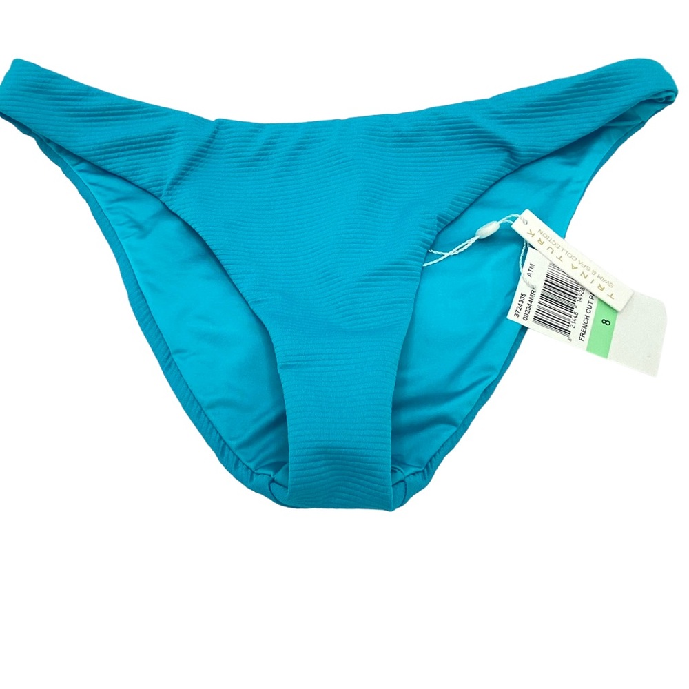 Trina Turk Ripple Rib French Cut Bikini Bottom; 8